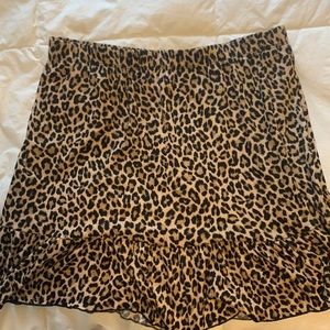 Leopard print skirt